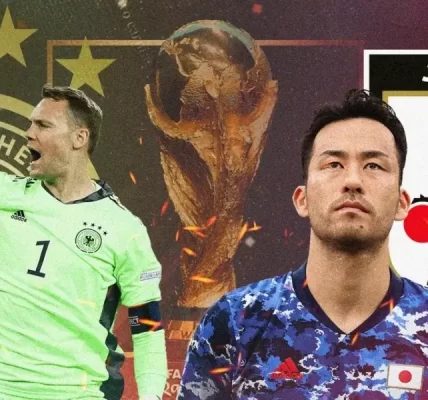 Germany vs Japan ফুটবল প্রতিদ্বন্দ্বিতা কেন্দ্রের মঞ্চ